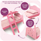 Badger Basket Blossoms and Butterflies Doll Bunk Bed with Ladder and Bedding for 18 to 20-Inch Dolls - Pink Floral and Butterfly Design for Creative