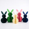 Easter Decorations,5 Pcs Easter Bunnys Honeycomb Table Centerpiece,3D Rabbits for Spring Easter Decors, Garden Party, Egg Hunt Supplies