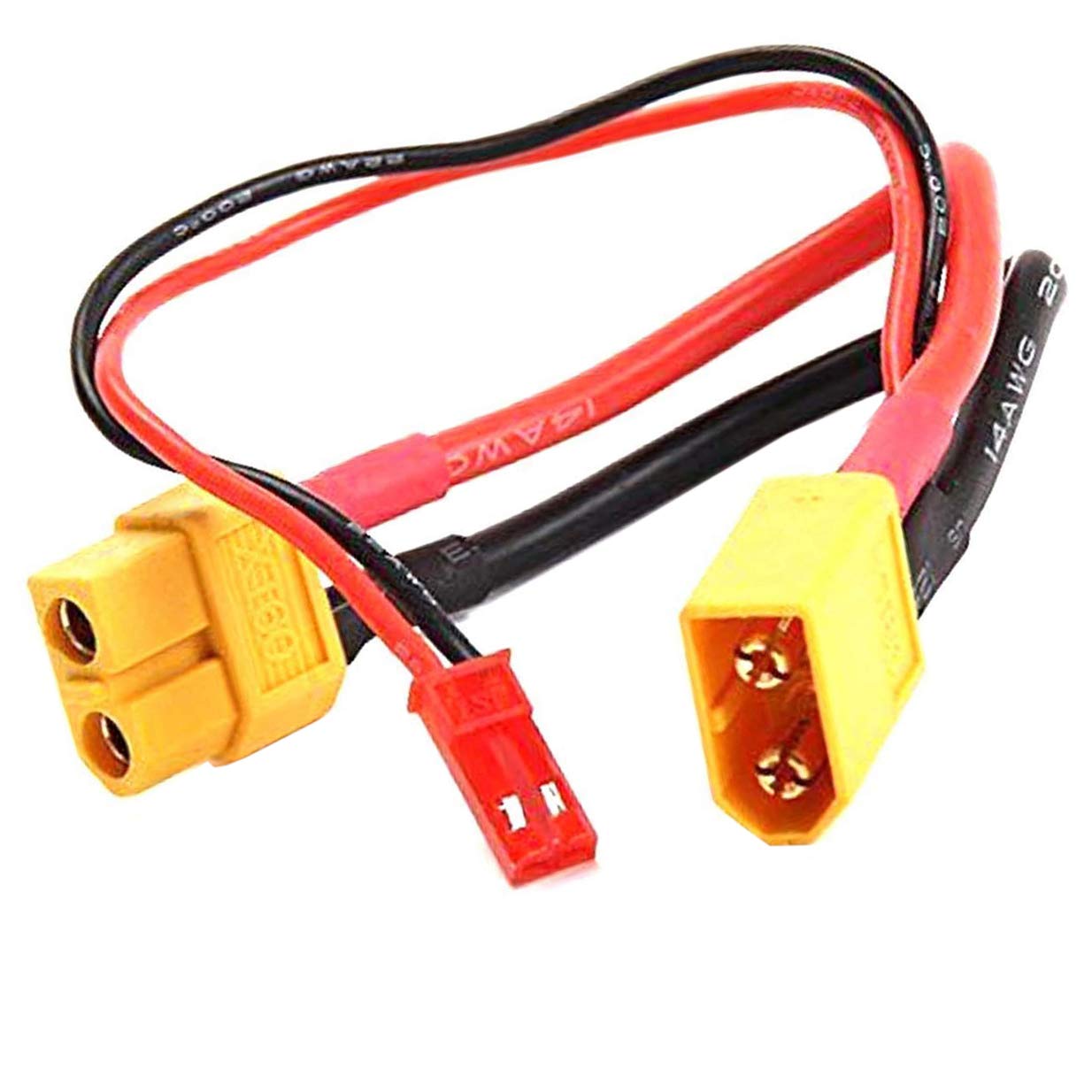 Share Goo 2PCS XT60 XT-60 Male to Female Battery Connector Adapter with JST Cable Compatible with RC Multicopter Quadcopter Gimbal