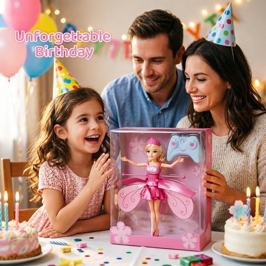 Remote Gesture Flying Fairy Toy Sky Dancers Flying Dolls Gift for kids