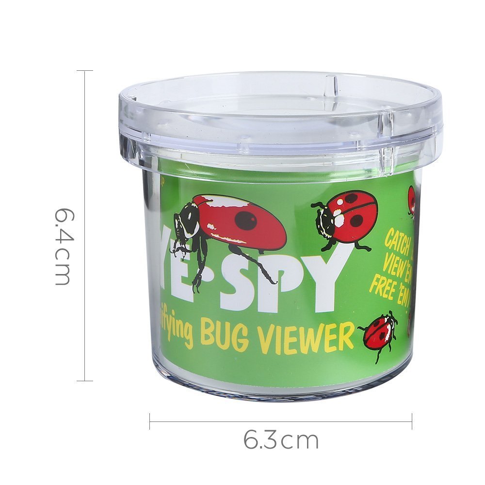 AlleTechPlus Critter Cage Magnifying Bug Reviewer Kid's Toy, Nature Exploration Toys Insect Magnifier Backyard Explorer (6 Packs)