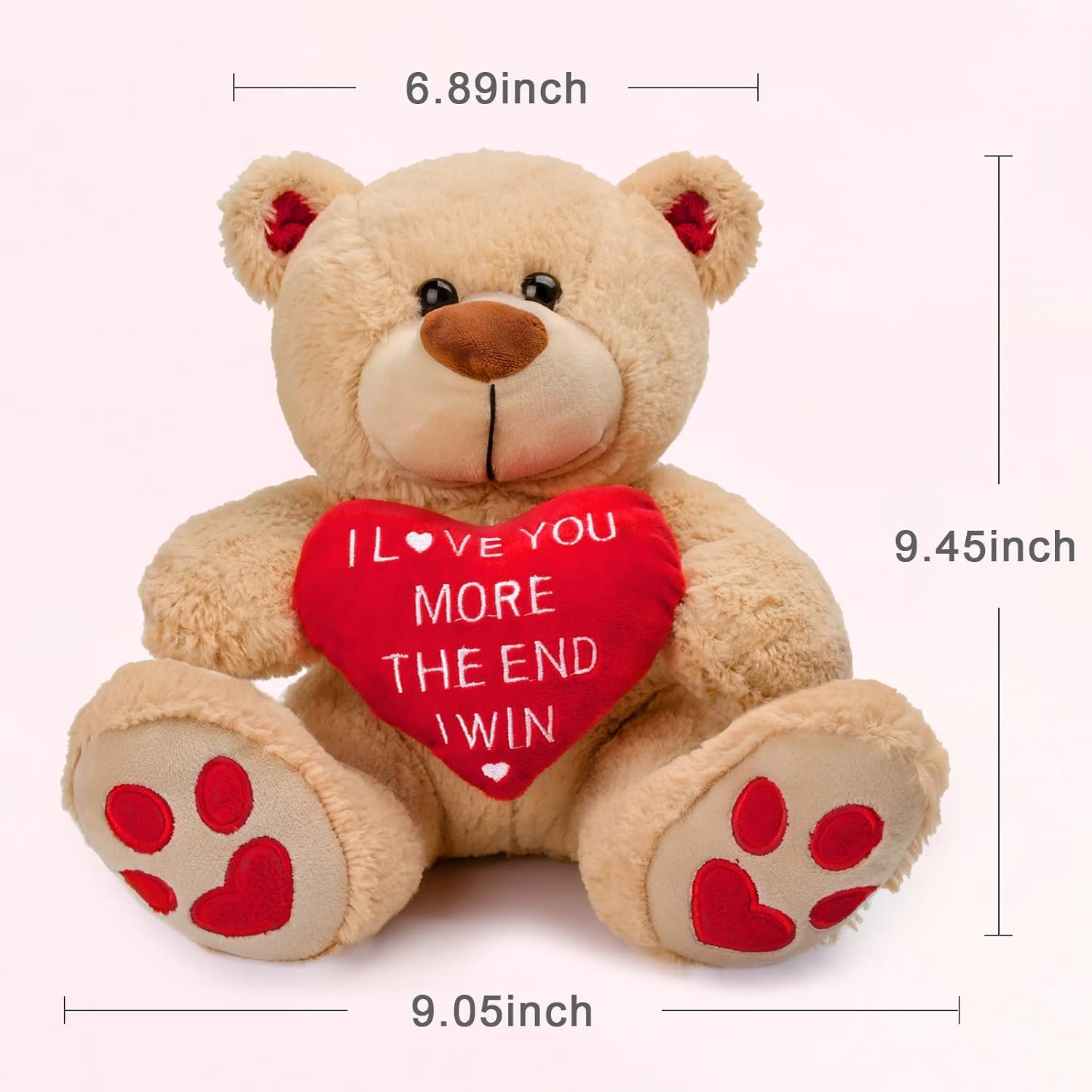 CaseTank Valentines Day Gifts for Her Kids: 10 Inches Teddy Bear Funny Cute Stuffed Animal Plush Present, Valentines Day Birthday Gifts for Him Women