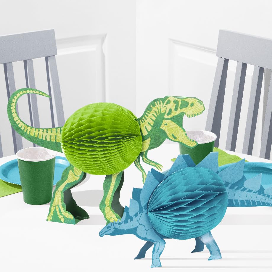 Dino Dig Dinosaur Honeycomb Centerpieces, 2 Count