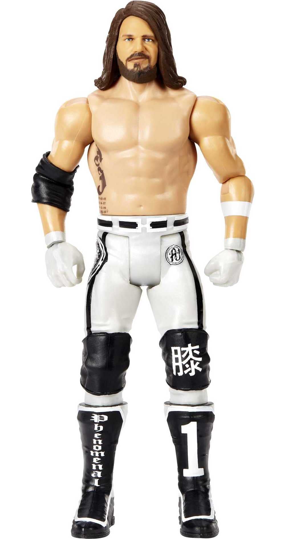 WWE Basic Aj Styles Action Figure, Posable 6-inch Collectible for Ages 6 Years Old & Up