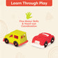 B. toys Toy Cars, Happy Cruisers 4 Mini Vehicles for Toddler Play