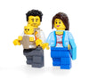 LEGO Minifigure Family Pack - Mom, Dad Parents (with Baby Carrier and Baby) Very Cute