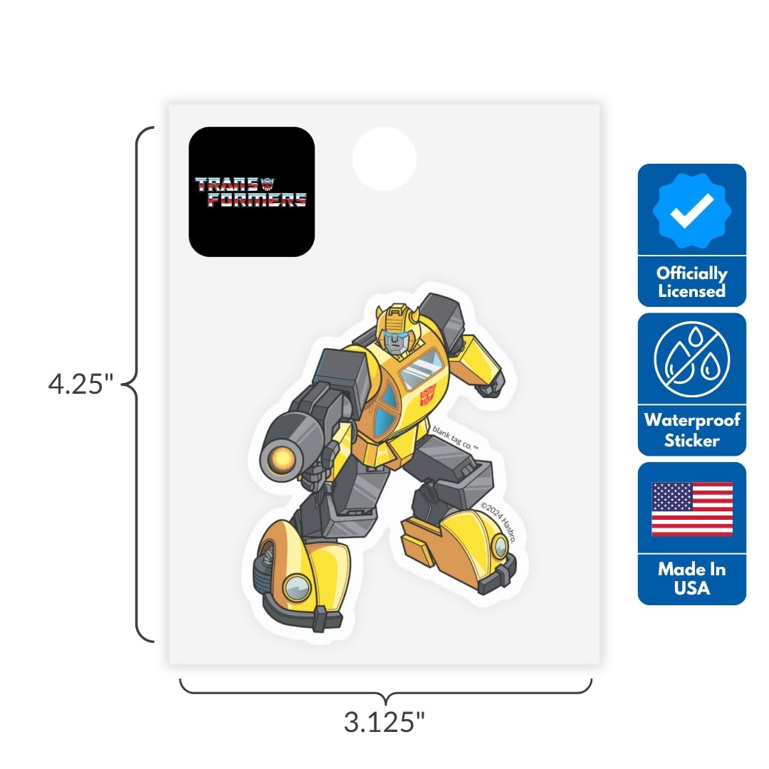 Transformers® 3-Pack Sticker Bundle - Waterproof Stickers for Water Bottles and Laptops (3-Pack)