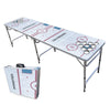 8-Foot Professional Beer Pong Table w/Cup Holes - Colorado Hockey Rink