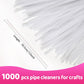 Praisebank White Pipe Cleaners for Crafts, 1000pcs, Chenille Stems for DIY Projecets, Arts & Crafts Supplies for Festival Party Decorations