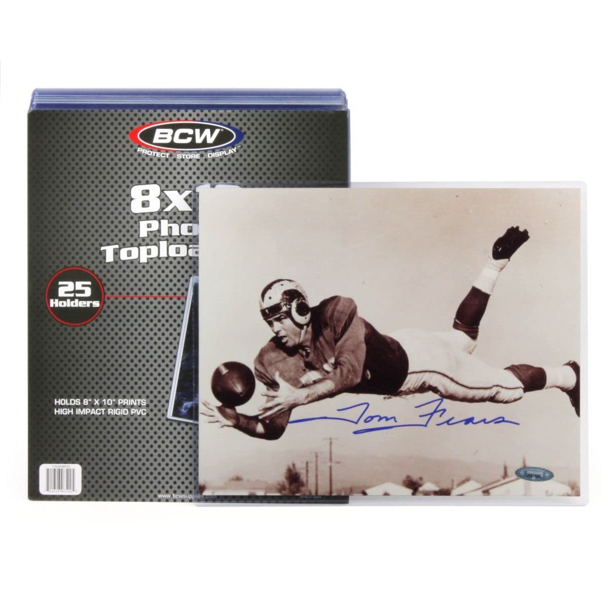 BCW 8x10 Toploader Holder - 25 Count | Rigid PVC, Non-Toxic, Crystal Clear Photocard Sleeves| 8x10 Plastic Sleeves for Prints | Hard Plastic Top