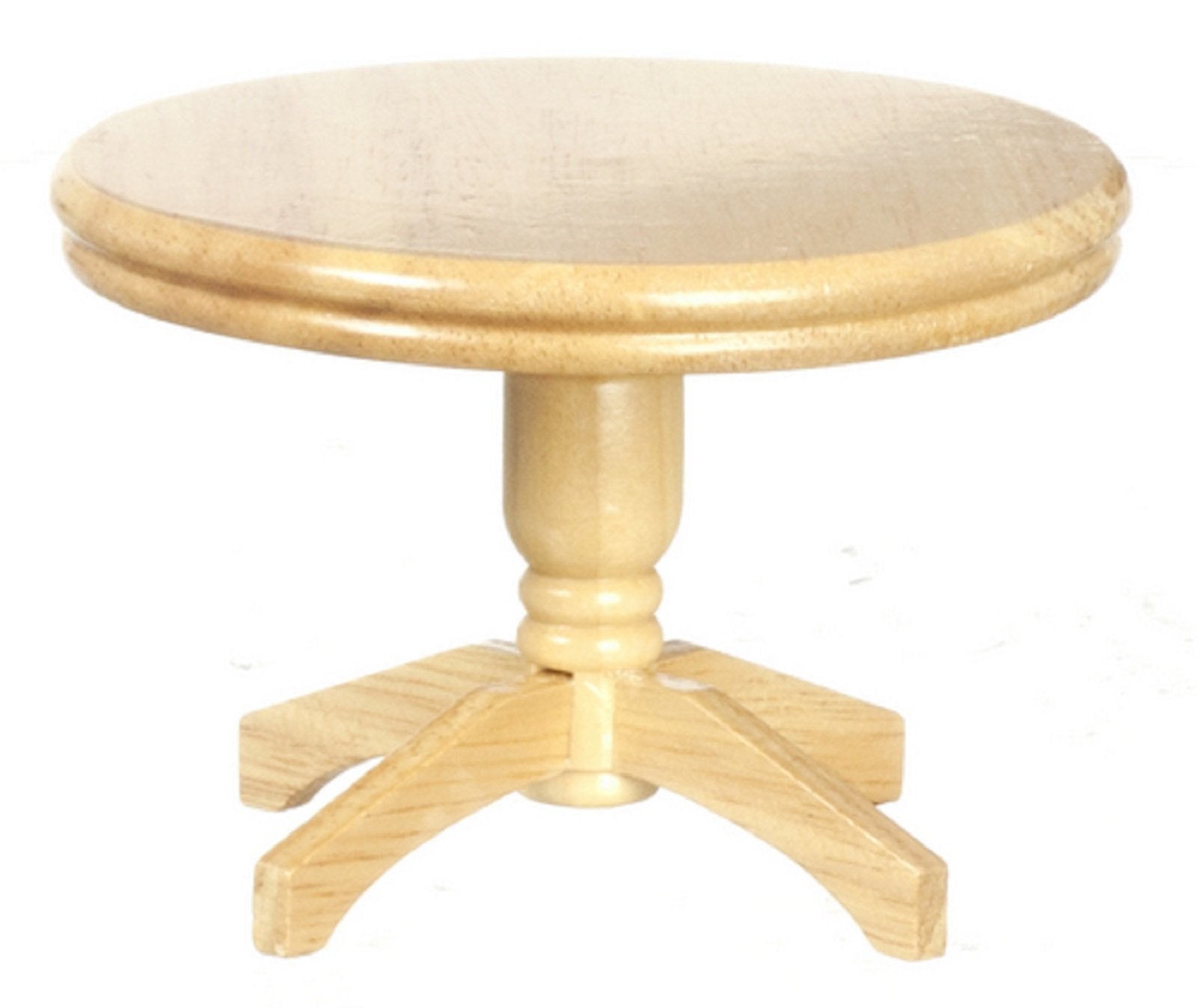 Dollhouse Miniature 1:12 Scale Round OAK Table #T4259