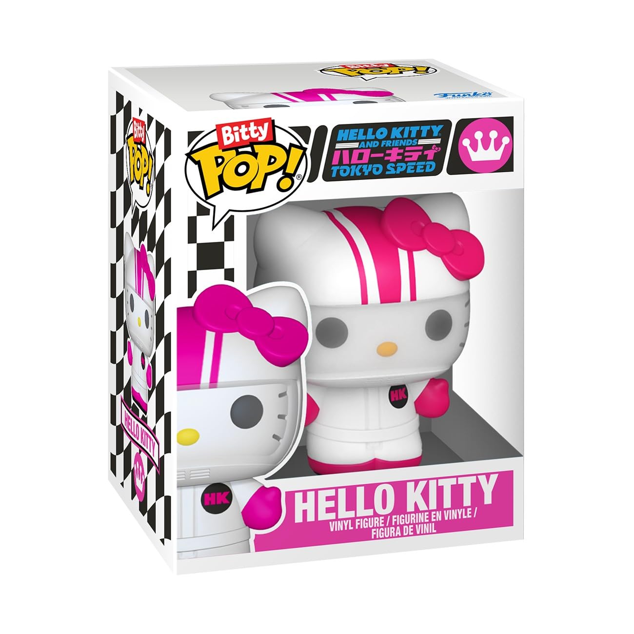 Funko Pop! Bitty Ride: Sanrio- Racecar with Hello Kitty - 0.9 Inch and 1.3 Inch (2.3 and 3.3 Cm) - Sanrio Collectable - Official Merchandise - Gift