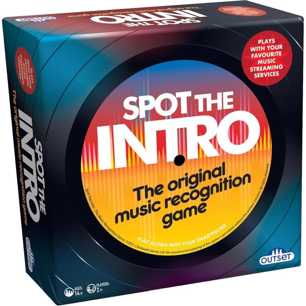 Outset Media Spot the Intro - Music Recognition Quiz Game - from the 60's to the 2010's - Ages 14+