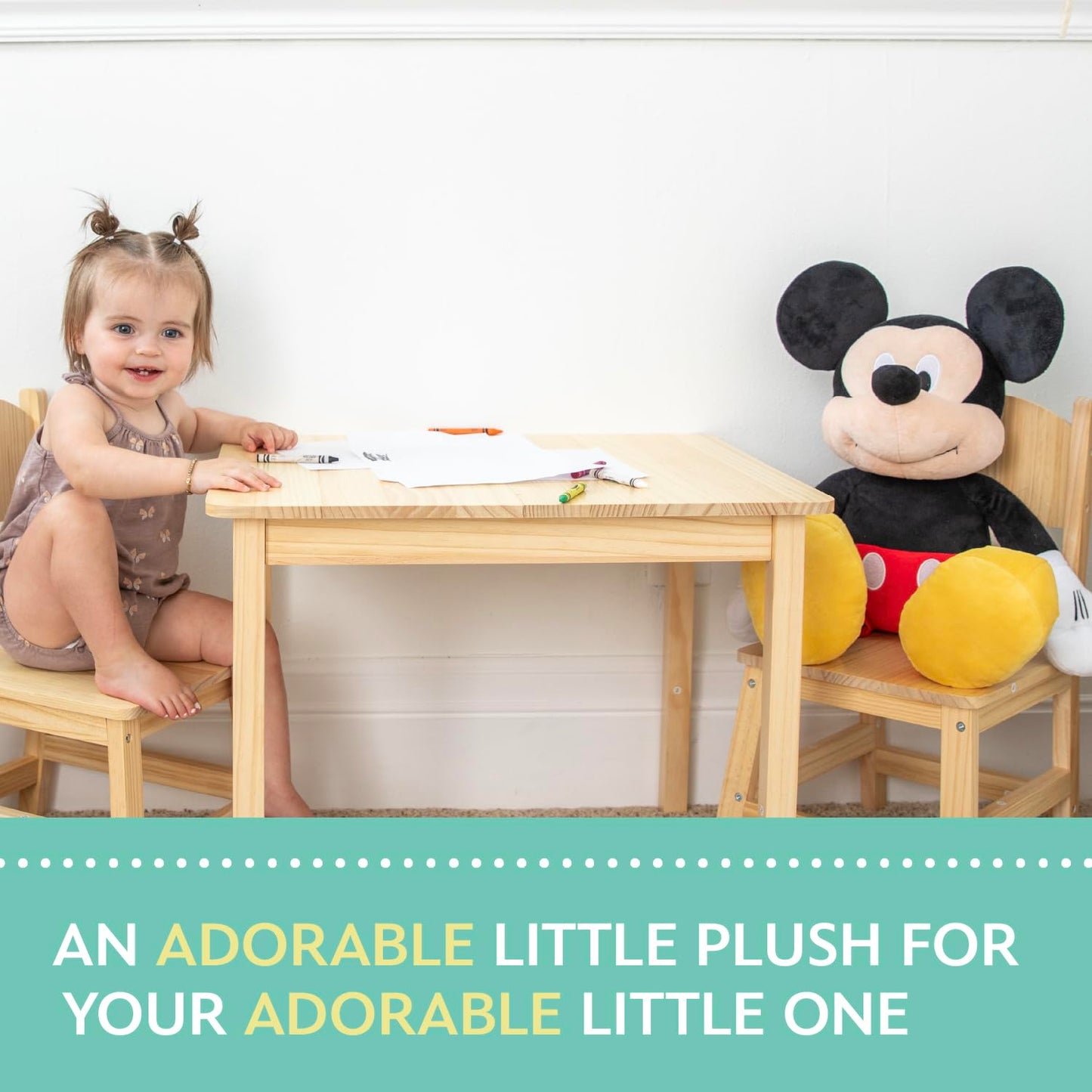 Disney Baby Mickey Mouse Stuffed Animal Plush Toy, 25 Inches