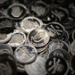 CoinFolio Five (5) One Gram .999 Fine Silver Rounds with Random Designs in a Jewelry Pouch by Mint State Gold