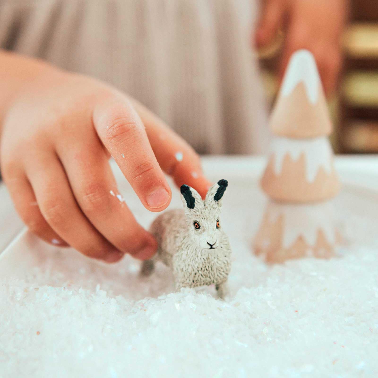 Safari Ltd. Arctic Hare Figurine - Detailed 2.5" Plastic Model Figure - Fun Educational Play Toy for Boys, Girls & Kids Ages 3+