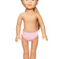 American Fashion World 14.5in Doll Sapphire Blonde Hair Blue Eyes Three Outfits and Box Included