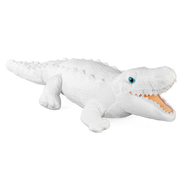 Wild Republic White Alligator Plush, Stuffed Animal, Plush Toy, Gifts for Kids, Cuddlekins 12 Inches