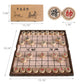 Luoyer 15 inch Chinese Chess Set with PU Leather Foldable Board Xiangqi Portable Chinese Chess Game Set Strategy Xiang Qi Board Games for 2 Players