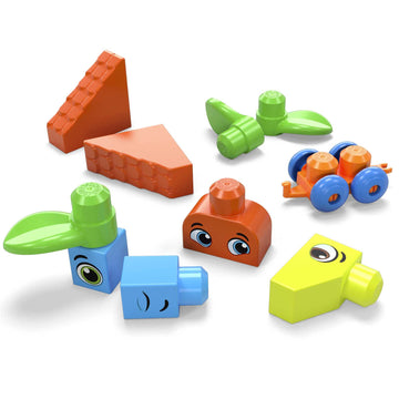 MEGA BLOKS Bigger Building Bag Building Set with 150 Big and Colorful Building Blocks, and 1 Storage Bag, Toy Gift Set for Ages 1 and up