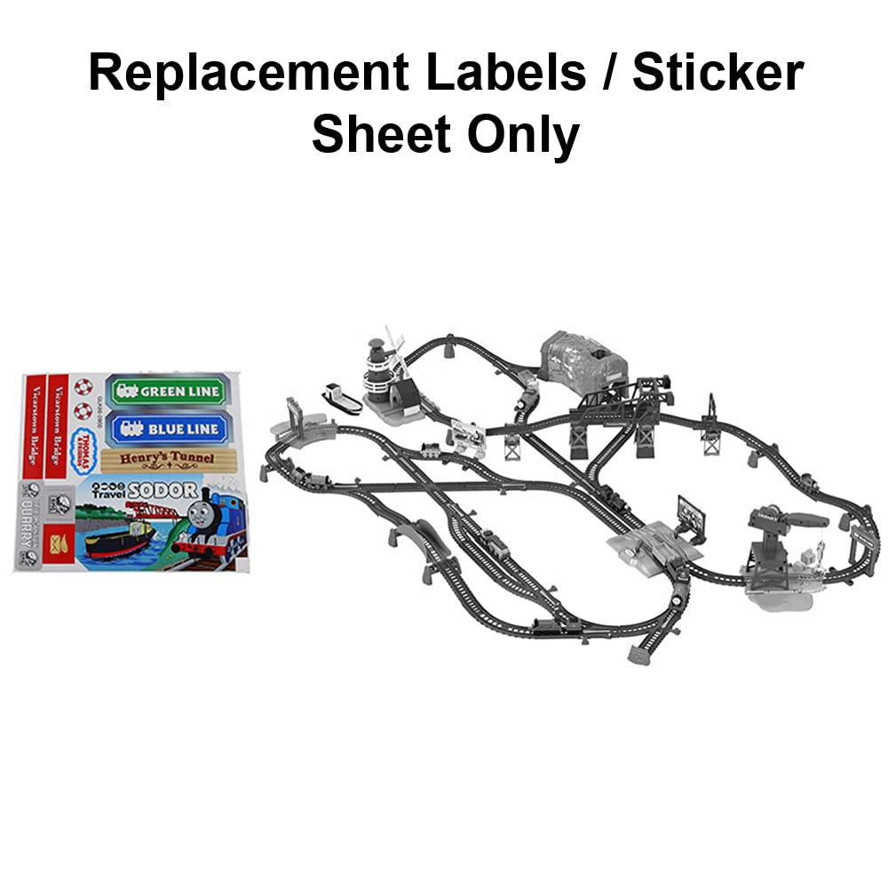Replacement Parts for Thomas The Train - GRF01 ~ Thomas & Friends All Around Sodor Deluxe ~ Replacement Labels/Sticker Sheet
