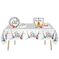 33pcs Rock Music Guitar Party Tableware, Music Guitar Notes Birthday Party Supplies