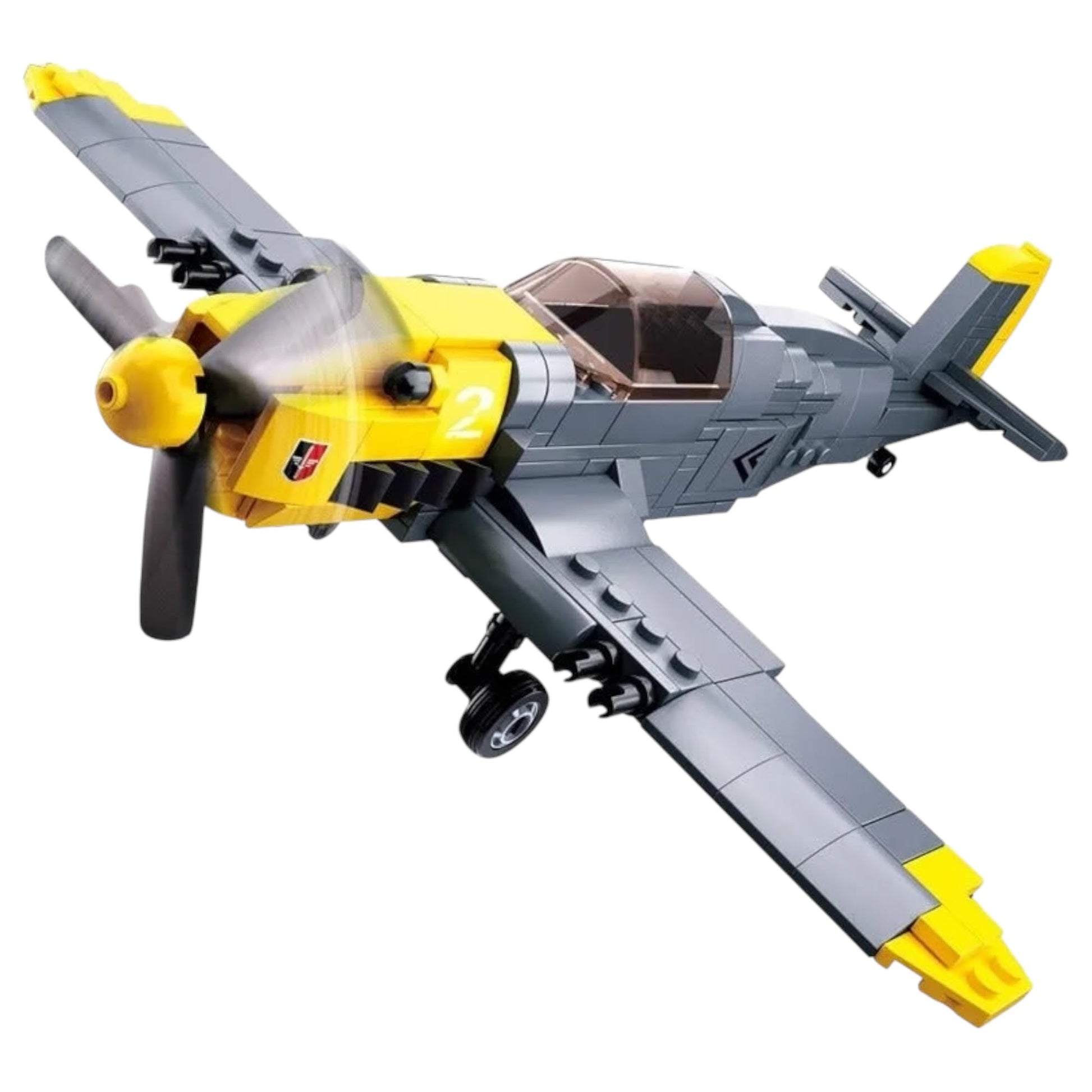 General Jim's WWII German Fighter BF-109 Building Blocks Set - 286-Piece Messerschmitt Model Plane for History Enthusiasts, for All Building Levels