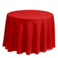 Gee Di Moda Round Tablecloth - 70 Inch Red Round Table Cloth for 24 to 48 Inch Round Tables - Heavy Duty Washable Fabric - for Buffet Table, Holiday