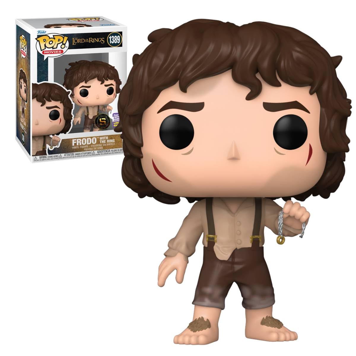 Funko Pop! Movies: Lord of The Rings - Frodo with Ring (SDCC'23), Collectable Vinyl Figure - 71739