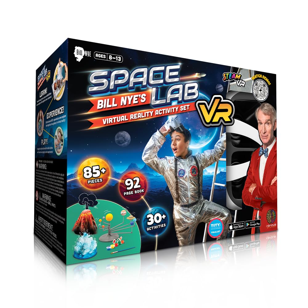 Abacus Brands Bill Nye's VR Space Lab - STEM Science Kit for Kids Age 8-12