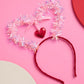 xo, Fetti Valentine Heart Headband | Pink Heart, Classroom, Vday Party Hair Accessory, Galentines, Girls Night