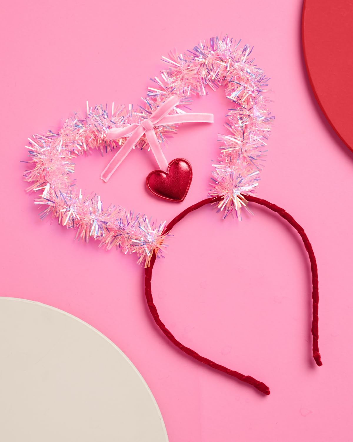 xo, Fetti Valentine Heart Headband | Pink Heart, Classroom, Vday Party Hair Accessory, Galentines, Girls Night
