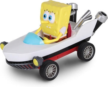 Nick Kart Racers - Pull Back Spongebob Boatmobile; Straight from The Game “Nickelodeon Kart Racers 3: Slime Speedway”; No Batteries Required; Grippy