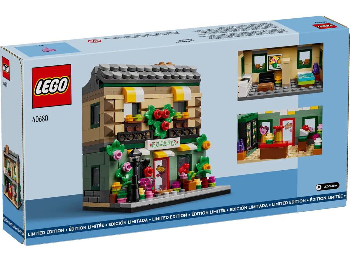 LEGO Flower Store Building Set 40680 - Collectible Model Shop with Interior Details - Customizable Design - Great Gift for Adult and Teen Builders