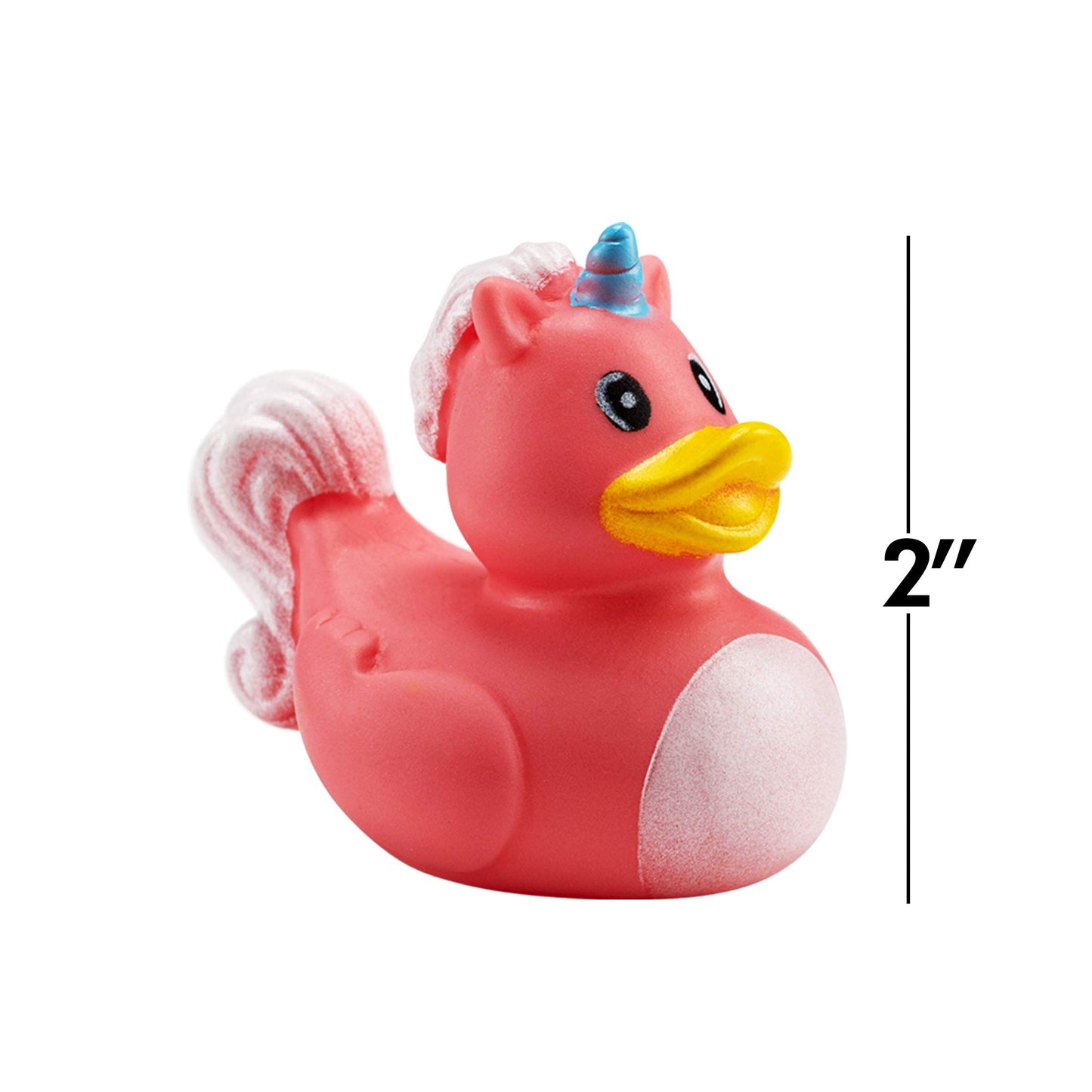 Mini Unicorn Rubber Duckies (Pack of 24) Assorted 2 Inch Duckies, Squirt Bath Tub Toy for Kids, Squeezable and Squirtable, Great for Birthday Party's