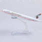 QIYUMOKE 1/400 Compatible for UAE Boeing 777 Diecast Model Airplane with Display Stand, 6-Inch Metal Airliner Model for Aviation Collectors, Desktop