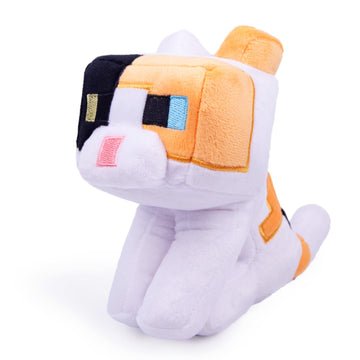 Pixel-Style Game Basic Plush Character Soft Toy, Video Game-Inspired Collectible Plushies Gifts for Kids & Fans (Calico)