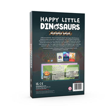 Unstable Games - Happy Little Dinosaurs Hazards Ahead Expansion - Designed to be added to your Happy Little Dinosaurs Base Game - Perfect for Game