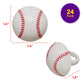 DecoPac Baseball Rings, Cupcake Decorations, Baseball Cupcake Toppers, Food Safe - 24 Pack