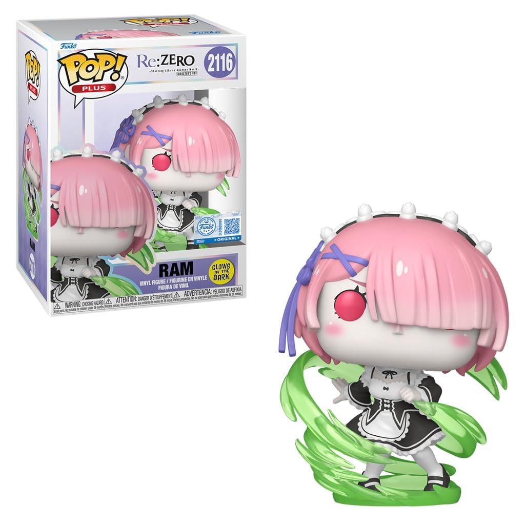Funko Re:Zero Ram Wind Magic GW Pop! Plus RS Vinyl Figure