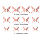 Pengcen 72 Pcs 3D Butterfly Wall Stickers 3 Sizes Removable Butterflies Sticker,Decoration Kids Bedroom and Wedding,Pattern C(Rose Gold)