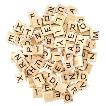 1000PCS scrabble letters for crafts - DIY wood gift decoration - making alphabet coasters and scrabble crossword game wood letter tiles/wooden