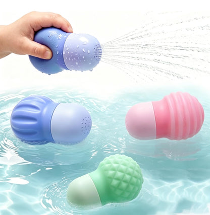 Sizobi Baby Bath Toys, Pool Water Toys Toddler Bath Toys for Kids Ages 1-3, 1 Year Old Boy Girl Sensory Squeezing Water Bathtub Toys, Baby 6-12-18