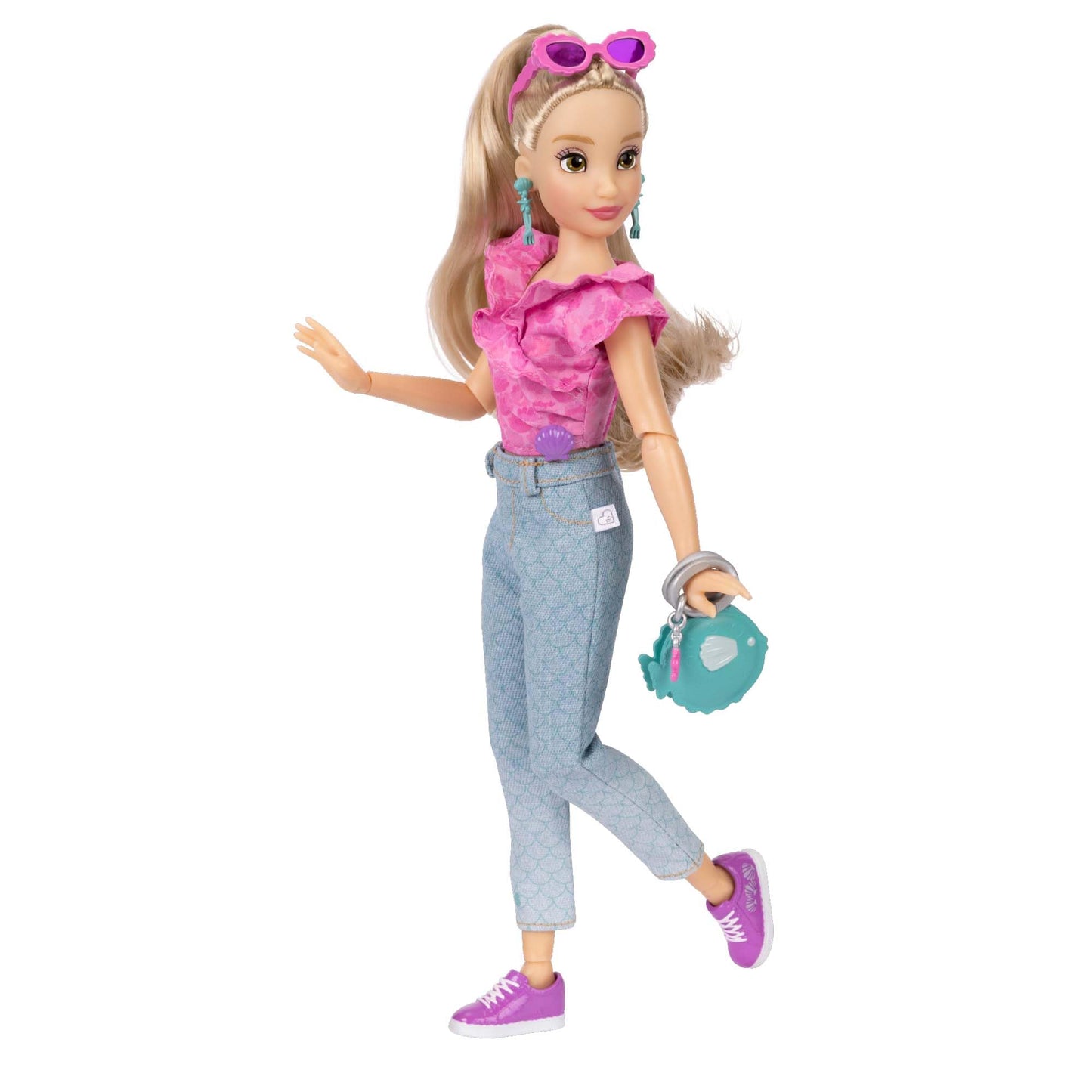 Disney ILY 4EVER Fashion Dolls Ariel 11.5" Tall with 13 Points of Articulation, Two Complete Mix-and-Match Outfits and Mickey Ring for You!