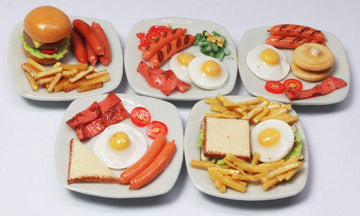ThaiHonest Lovely Mixed 5 Assorted Dollhouse Miniature Food,Tiny Food Dollhouse Accessories for Collectibles