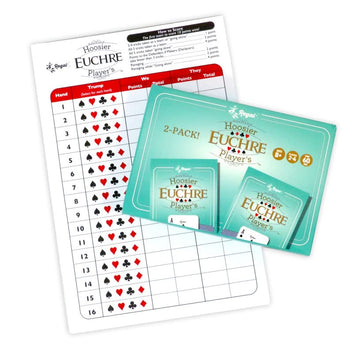 Regal Games Euchre Card Games 2 Pack - Adult Playing Card Game Set with Score Sheets - Family Fun Game Night - Ideal for 2-4 Player