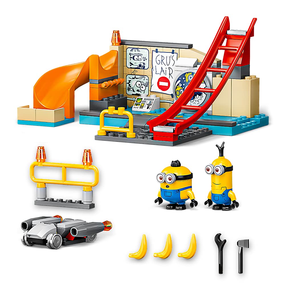 LEGO The Rise of Gru: Minions in Gru’s Lab (75546) Building Toy for Kids, an Exciting Toy Lab Set with Kevin and Otto Minion Figures, New 2021 (87