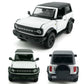 2-Door Bronco Badlands Model Car 1/36 Scale Diecast Toy Cars Metal Alloy Children’s Vehicles, Pull Back Doors Open, Black Rim, Mens Collection, Kids