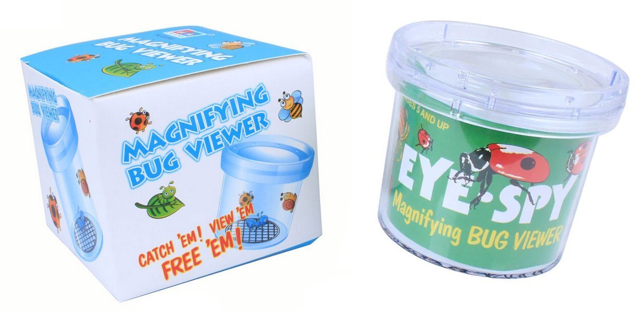 AlleTechPlus Critter Cage Magnifying Bug Reviewer Kid's Toy, Nature Exploration Toys Insect Magnifier Backyard Explorer (6 Packs)