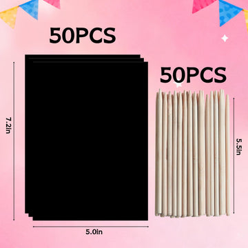 ZMLM Scratch Paper Art Crafts Kids Gifts, 100PCS Rainbow Scratch Paper Art for 3 4 5 6 7 8 9 Years Old Girls Boys, Arts and Crafts for Kids 4-6